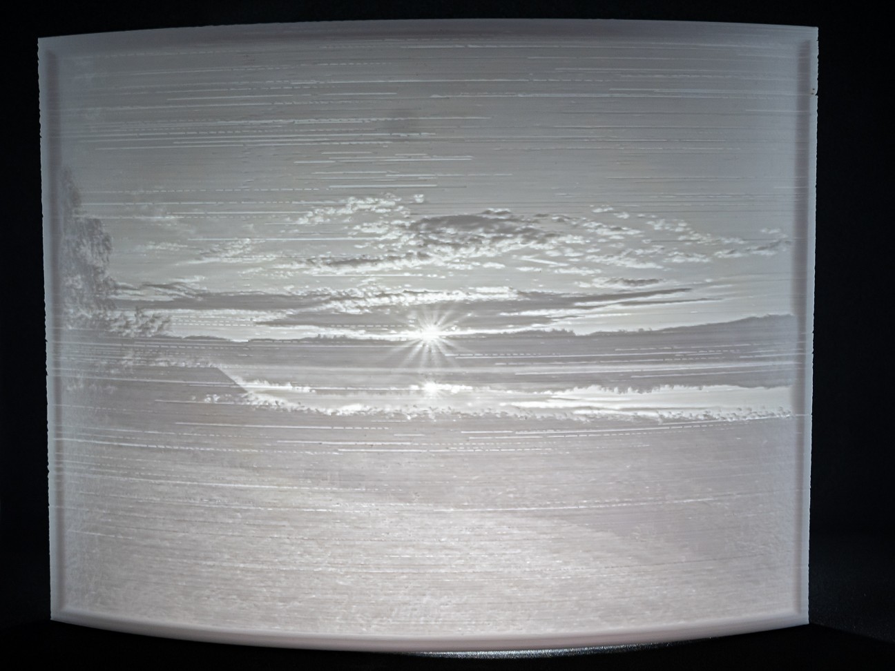 Lithophan Lichtspiel Beleuchtet